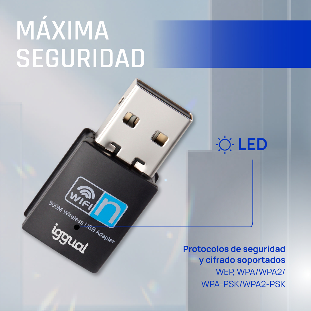 iggual IGG320488 network card WLAN 300 Mbit/s – image 5