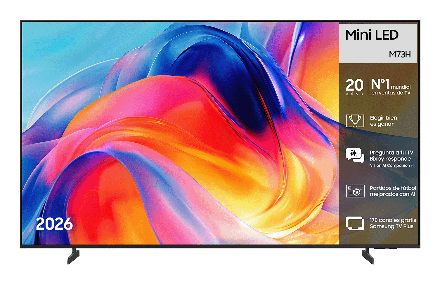 Samsung TU43M73HAU 109.2 cm (43") 4K Ultra HD Smart TV Wi-Fi Grey – image 1