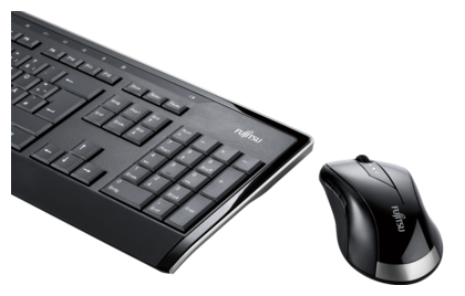 Fujitsu LX901 keyboard Mouse included RF Wireless Norwegian Black – image 4
