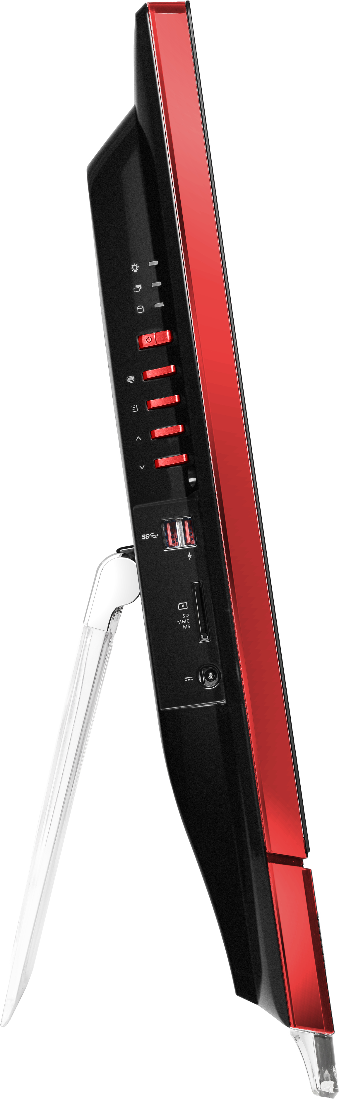 MSI Gaming AG270 2PC-001XEU All-in-One PC/workstation Intel® Core™ i7 i7-4700HQ 68.6 cm (27″) 1920 x 1080 pixels 8 GB DDR3L-SDRAM 1 TB HDD NVIDIA® GeForce® GTX 870M FreeDOS Wi-Fi 4 (802.11n) Black, Red image 8