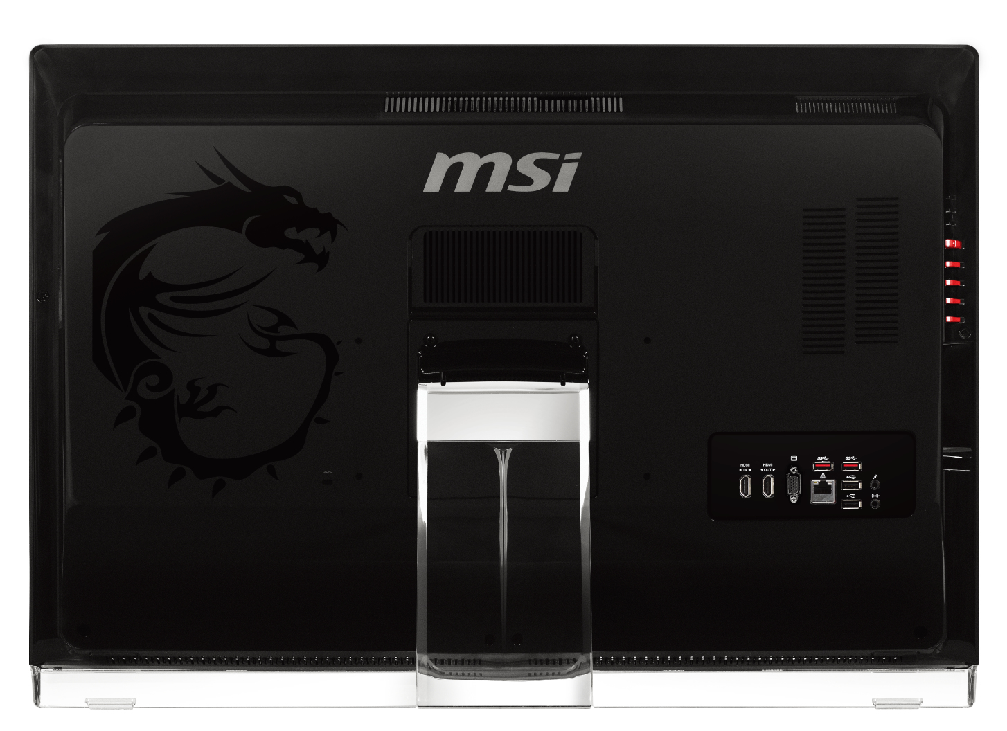 MSI Gaming AG270 2PC-001XEU All-in-One PC/workstation Intel® Core™ i7 i7-4700HQ 68.6 cm (27″) 1920 x 1080 pixels 8 GB DDR3L-SDRAM 1 TB HDD NVIDIA® GeForce® GTX 870M FreeDOS Wi-Fi 4 (802.11n) Black, Red image 2