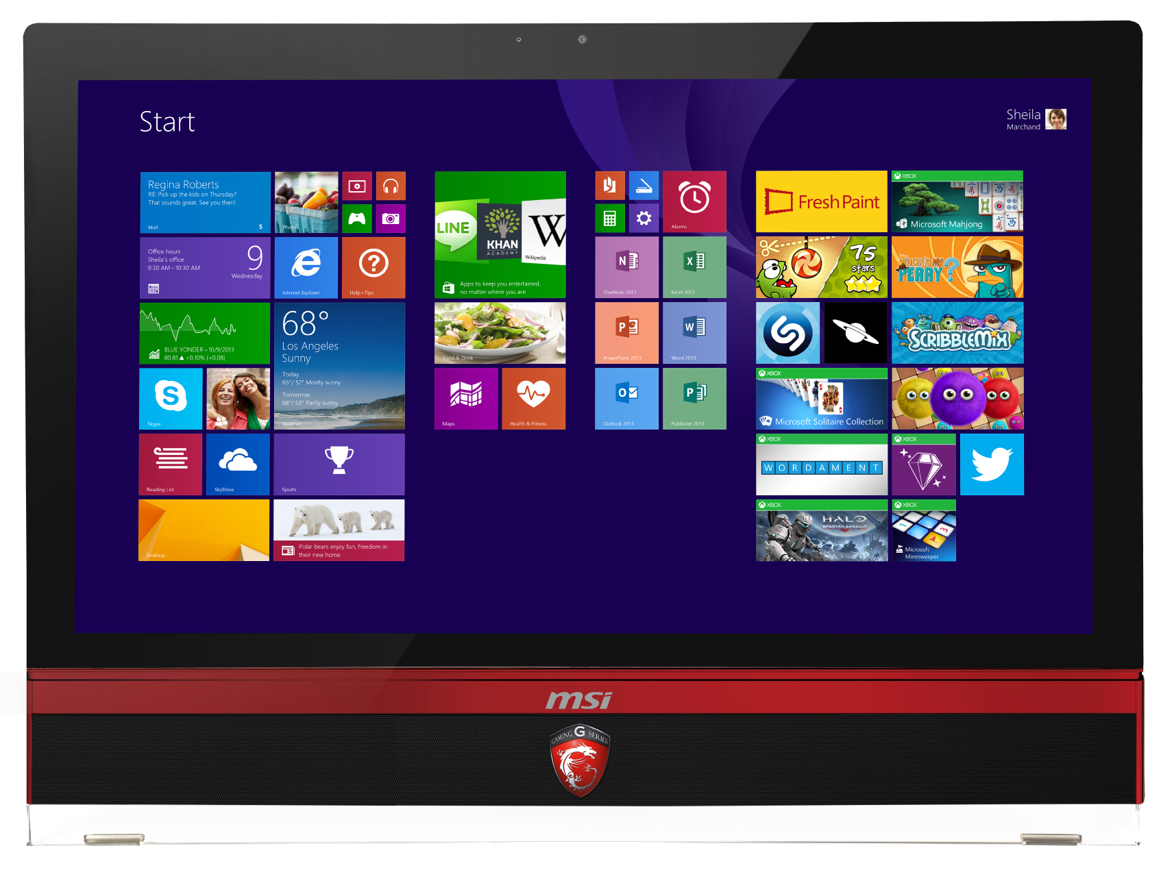 MSI Gaming AG270 2PC-001XEU All-in-One PC/workstation Intel® Core™ i7 i7-4700HQ 68.6 cm (27″) 1920 x 1080 pixels 8 GB DDR3L-SDRAM 1 TB HDD NVIDIA® GeForce® GTX 870M FreeDOS Wi-Fi 4 (802.11n) Black, Red image 3