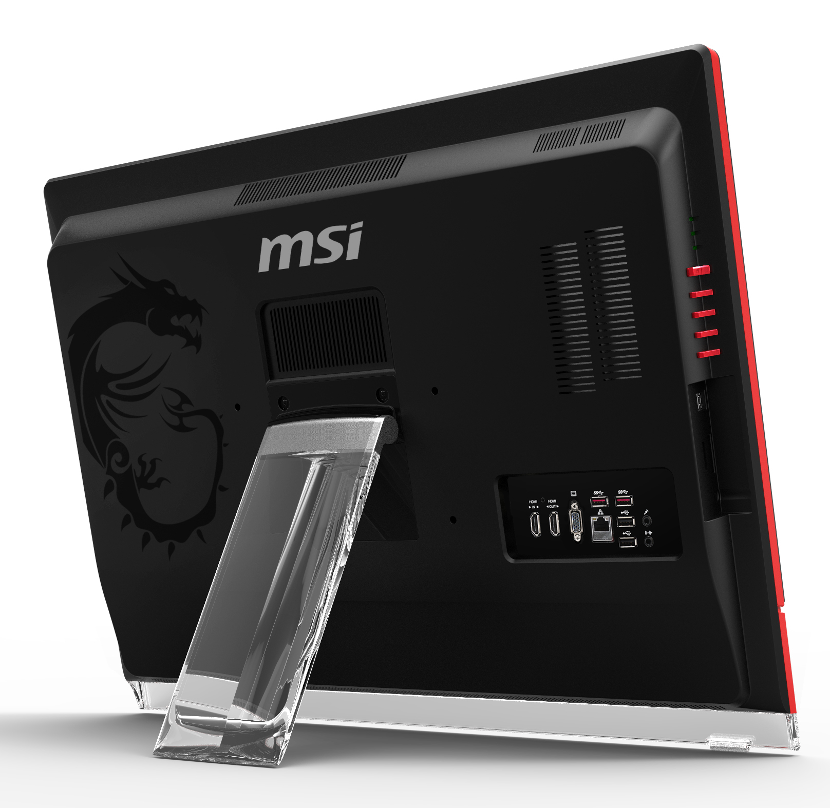 MSI Gaming AG270 2PC-001XEU All-in-One PC/workstation Intel® Core™ i7 i7-4700HQ 68.6 cm (27″) 1920 x 1080 pixels 8 GB DDR3L-SDRAM 1 TB HDD NVIDIA® GeForce® GTX 870M FreeDOS Wi-Fi 4 (802.11n) Black, Red image 6