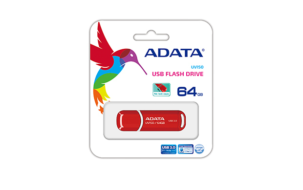 Memoria Usb Adata Uv150 64Gb Usb 3.1 Rojo - AUV150-64G-RRD
