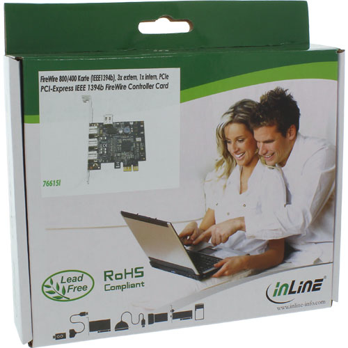InLine 76615I interface cards/adapter Internal IEEE 1394/Firewire – image 2