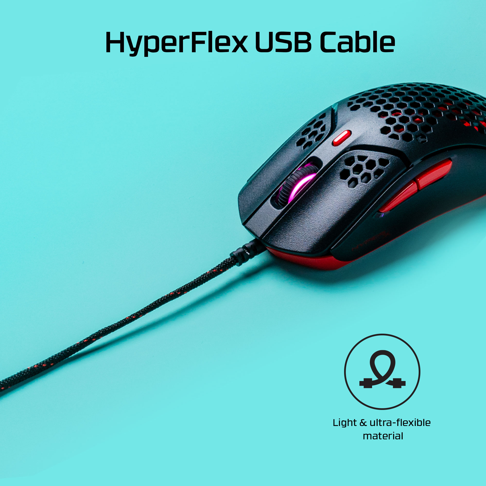 HyperX Pulsefire Haste - Gaming Mouse (Black-Red) (HMSH1-A-RD/G) – image 6