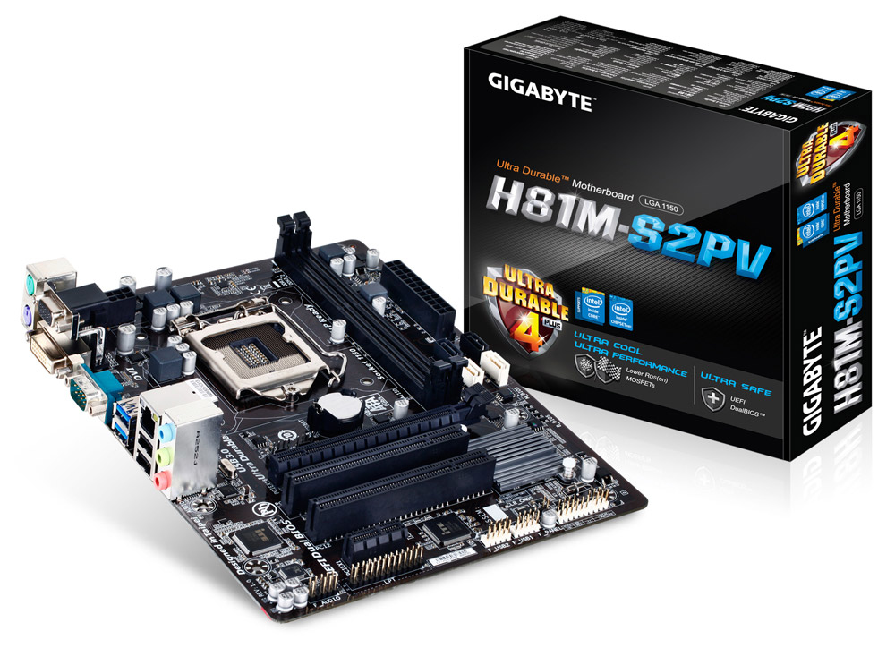 GIGABYTE GA-H81M-S2PV motherboard Intel® H81 LGA 1150 (Socket H3) micro ATX – image 1