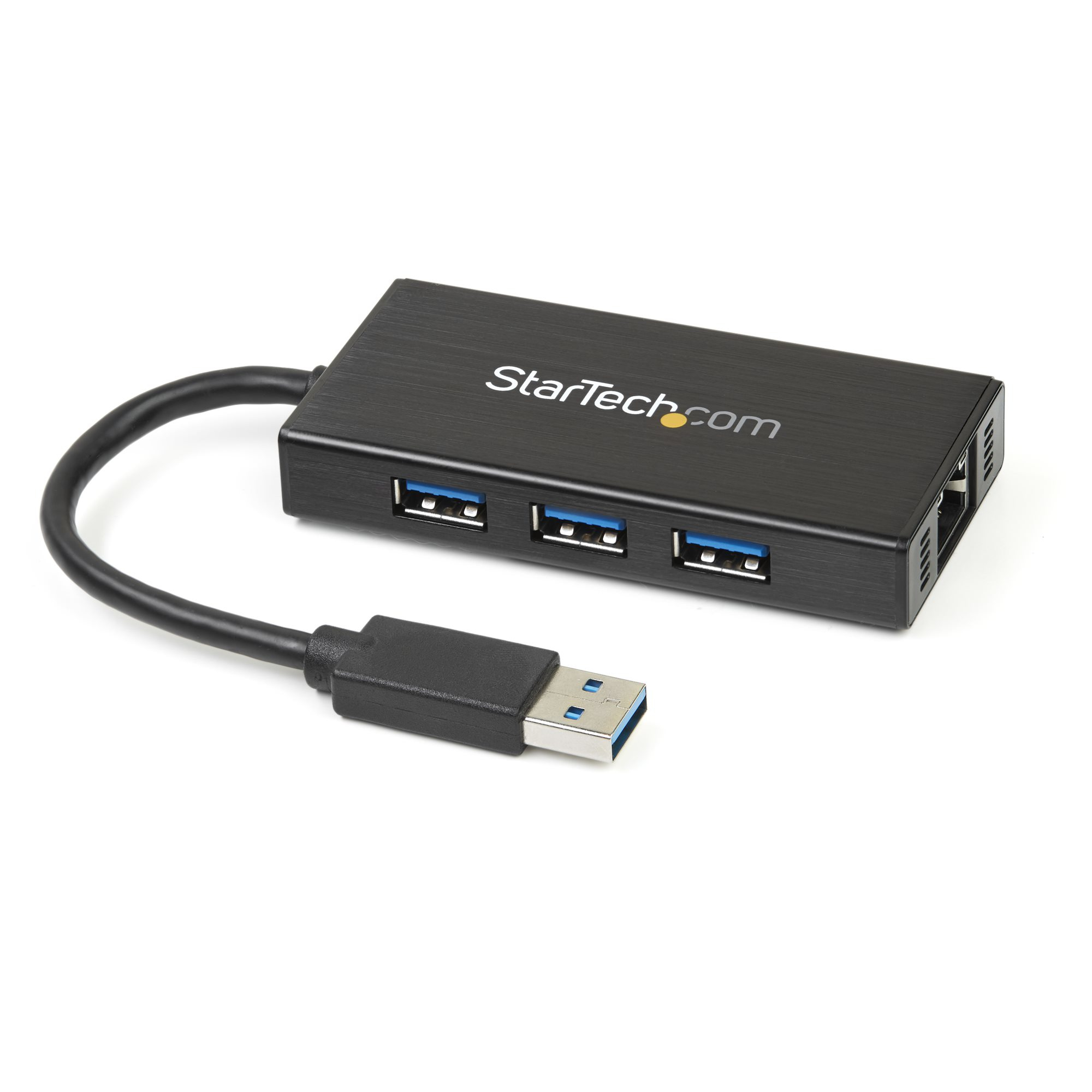 StarTech.com Portable USB 3.0 Hub Gigabit Ethernet TAA ST3300GU3B