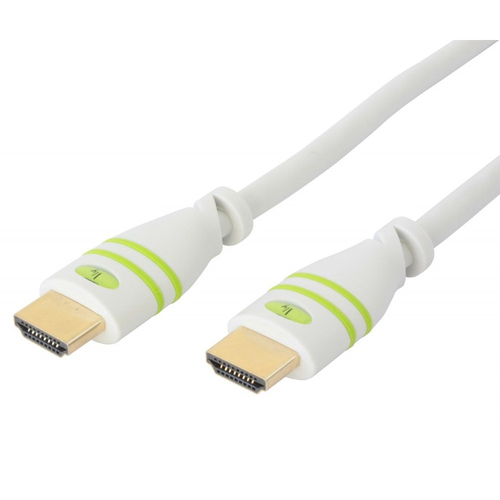 Techly Cavo HDMI High Speed con Ethernet A/A M/M 1 m Bianco (ICOC HDMI-4-010WH)