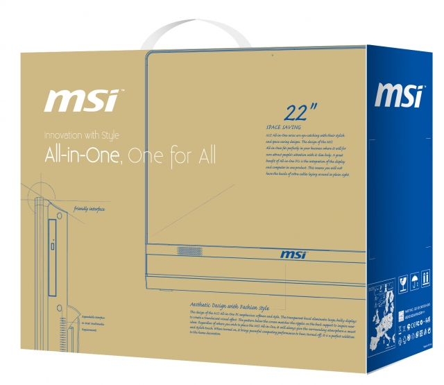 MSI Wind Top AE2212G-016TW All-in-One PC/workstation Intel® Core™ i3 i3-3240 54.6 cm (21.5″) 1920 x 1080 pixels Touchscreen 4 GB DDR3-SDRAM 1 TB HDD NVIDIA® GeForce® GT 630M Windows 8 Black image 9
