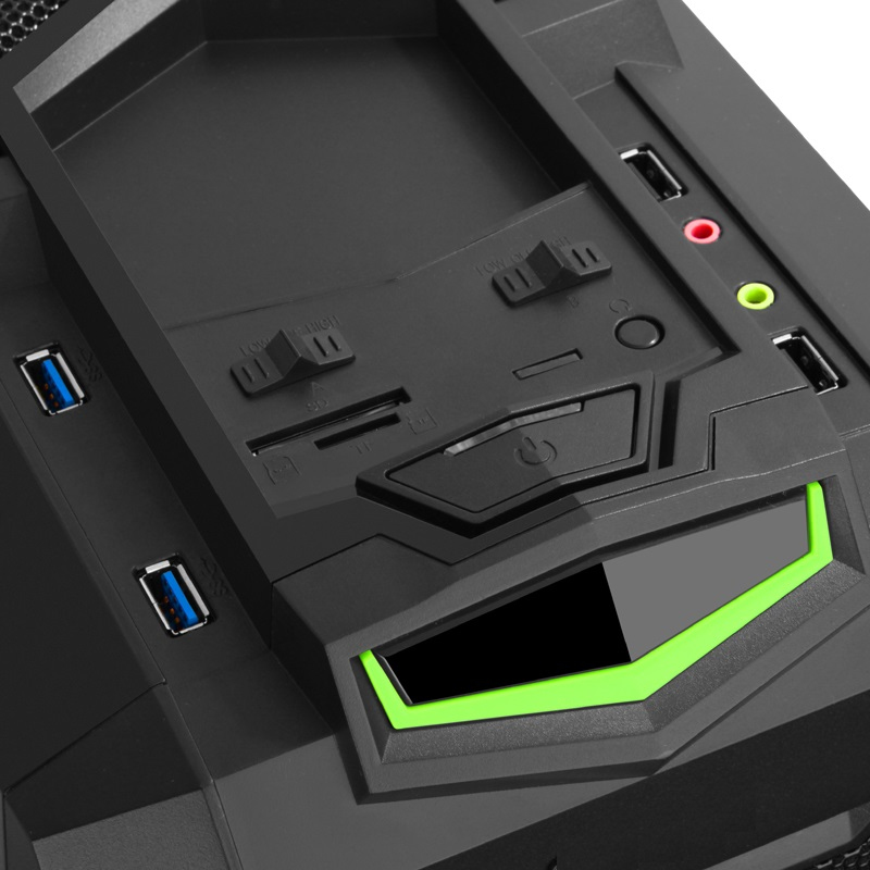 itek Destroyer Midi Tower Black, Green image 8