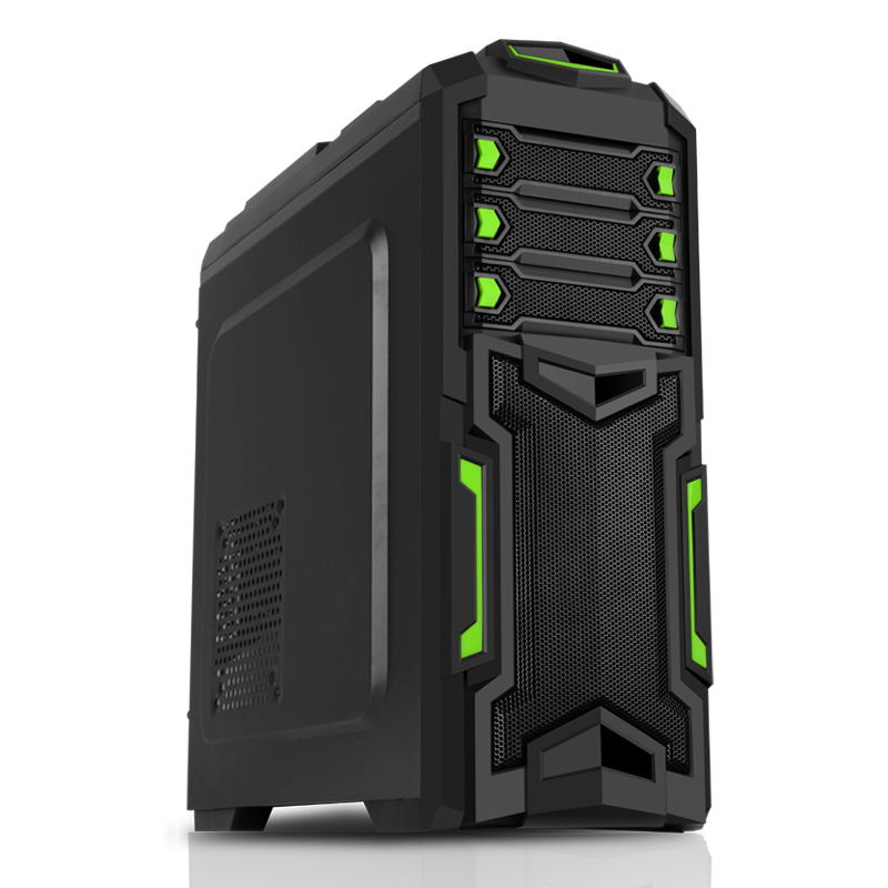 itek Destroyer Midi Tower Black, Green image 10