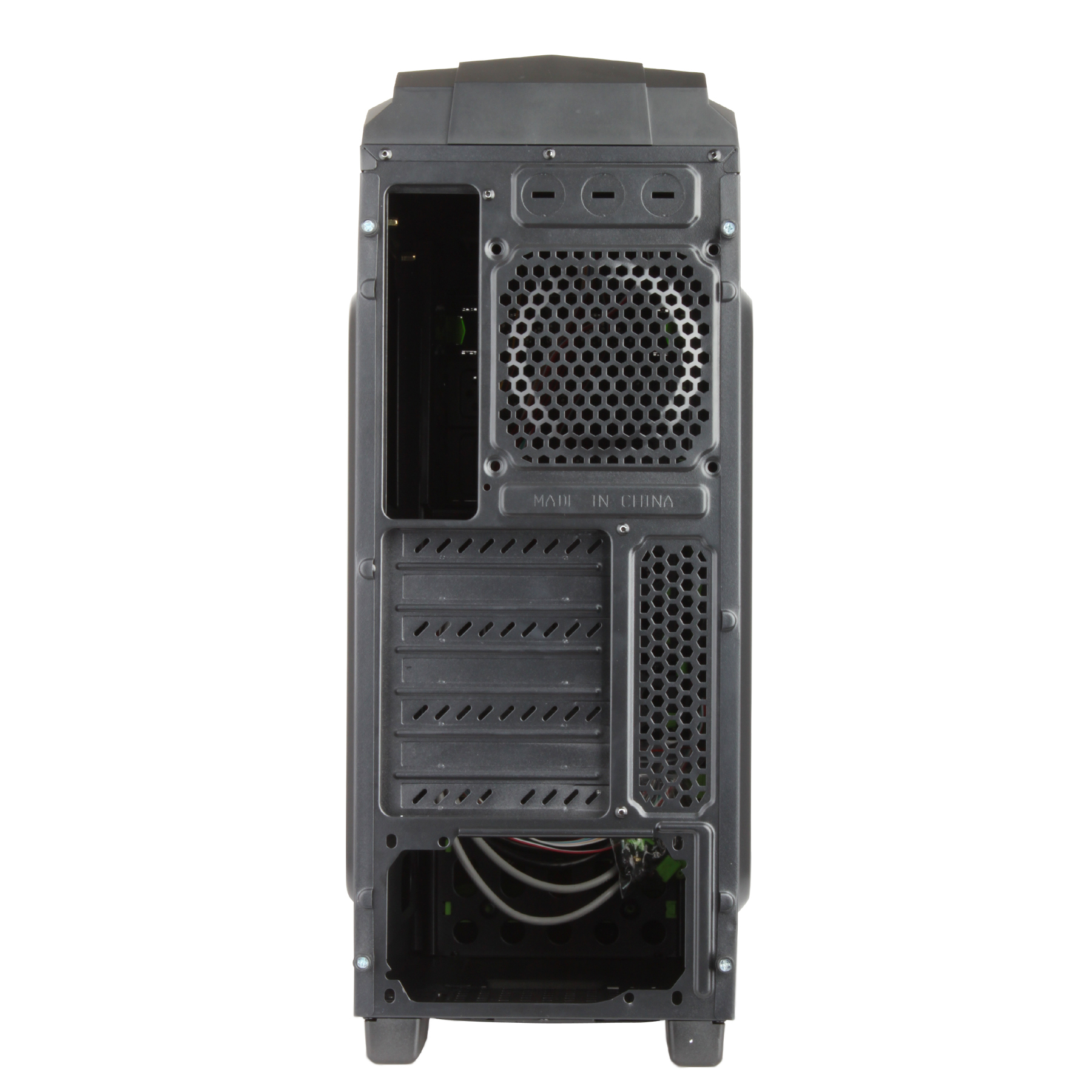 itek Destroyer Midi Tower Black, Green image 3
