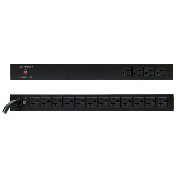 CyberPower PDU20B4F12R power distribution unit (PDU) 16 AC outlet(s) 1U Black – image 2
