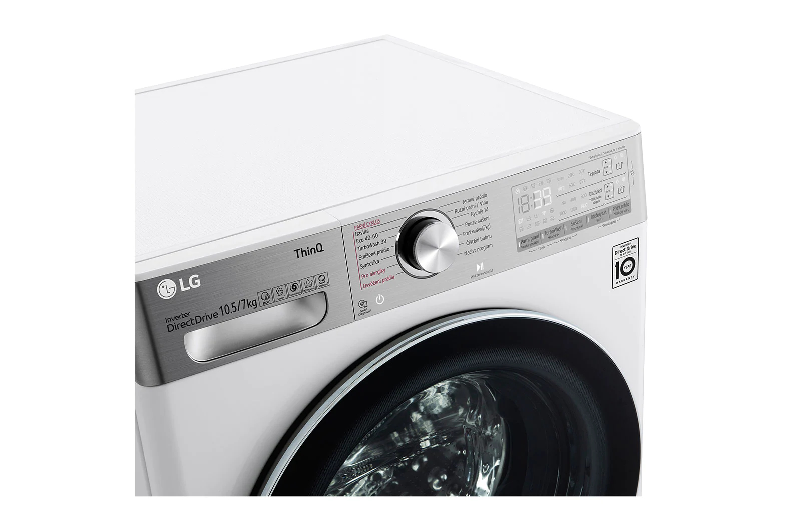 LG F104DV9RD2E washer dryer Freestanding Front-load White – image 6