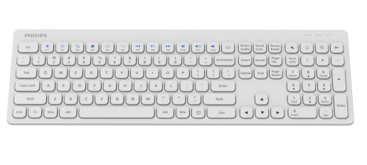 Philips 3000 series SPK6317W/93 keyboard Universal RF Wireless QWERTY English Black