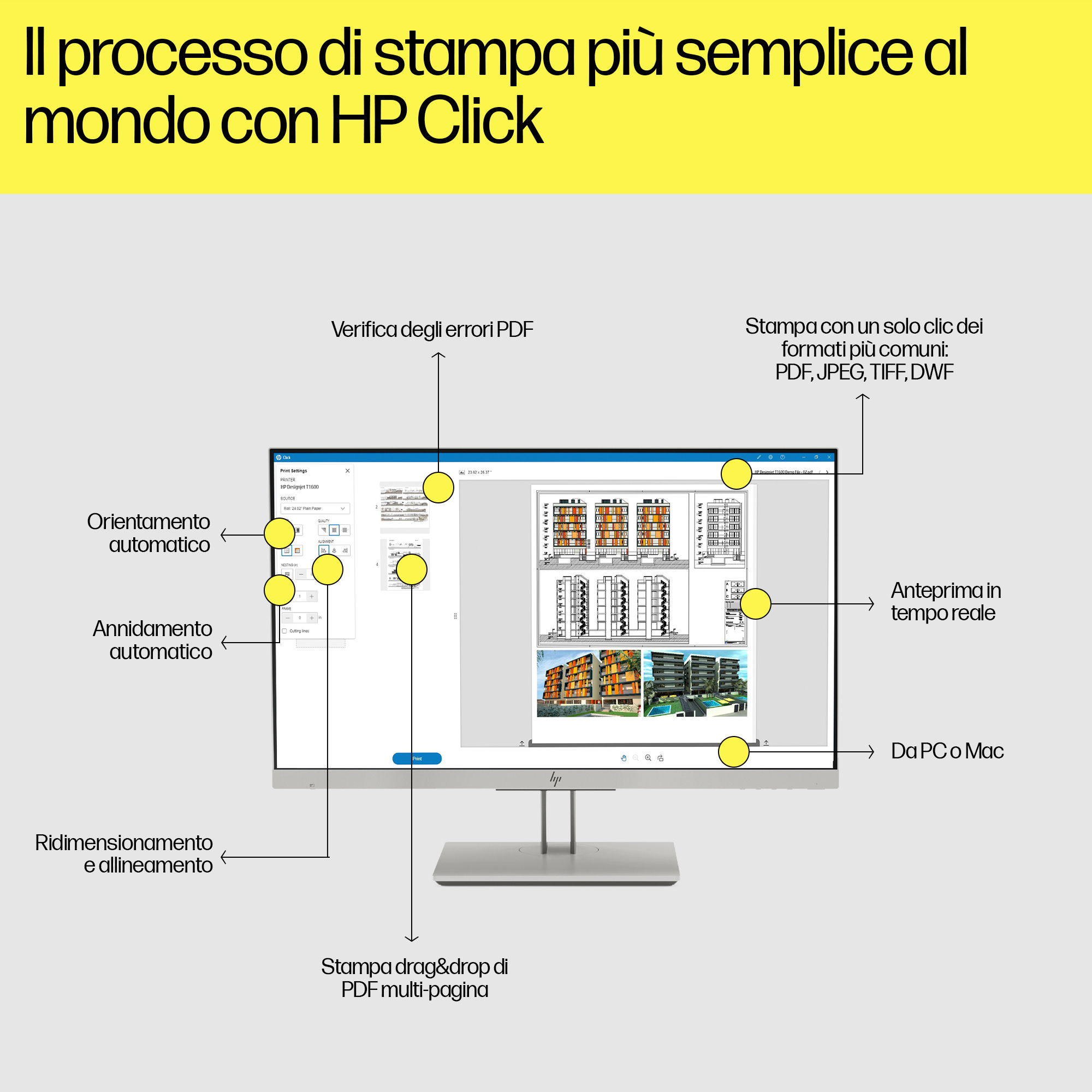 HP Designjet T1600 36-in PostScript Printer. Page description languages: PostScript 3, PDF 1.7, HP-GL/2, TIFF, JPEG, HP-RT