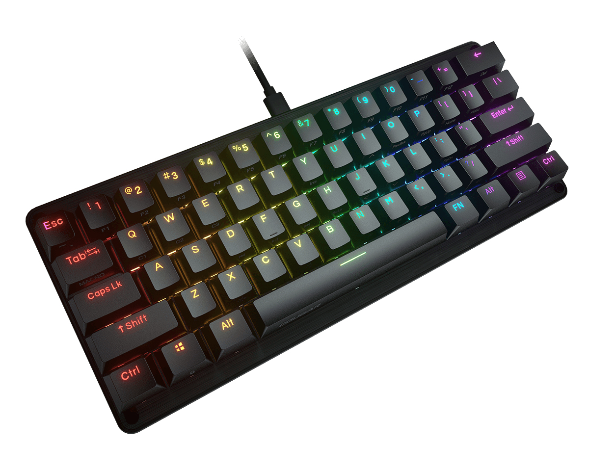 Teclado Gamer Cougar Puri Mini - Alámbrico - Inglés - RGB - Switch Rojo - 37PRMRM1MI.0002 Teclado Gamer Cougar Puri Mini - Alámbrico - Inglés - RGB - Switch Rojo - 37PRMRM1MI.0002