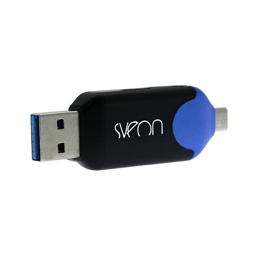 Sveon SCT209 card reader USB 2.0/Micro-USB Black, Blue