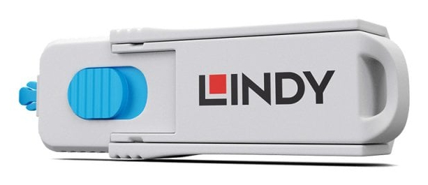 LINDY HDMI Port Schloss blau 4 Stück + 1 Schlüssel