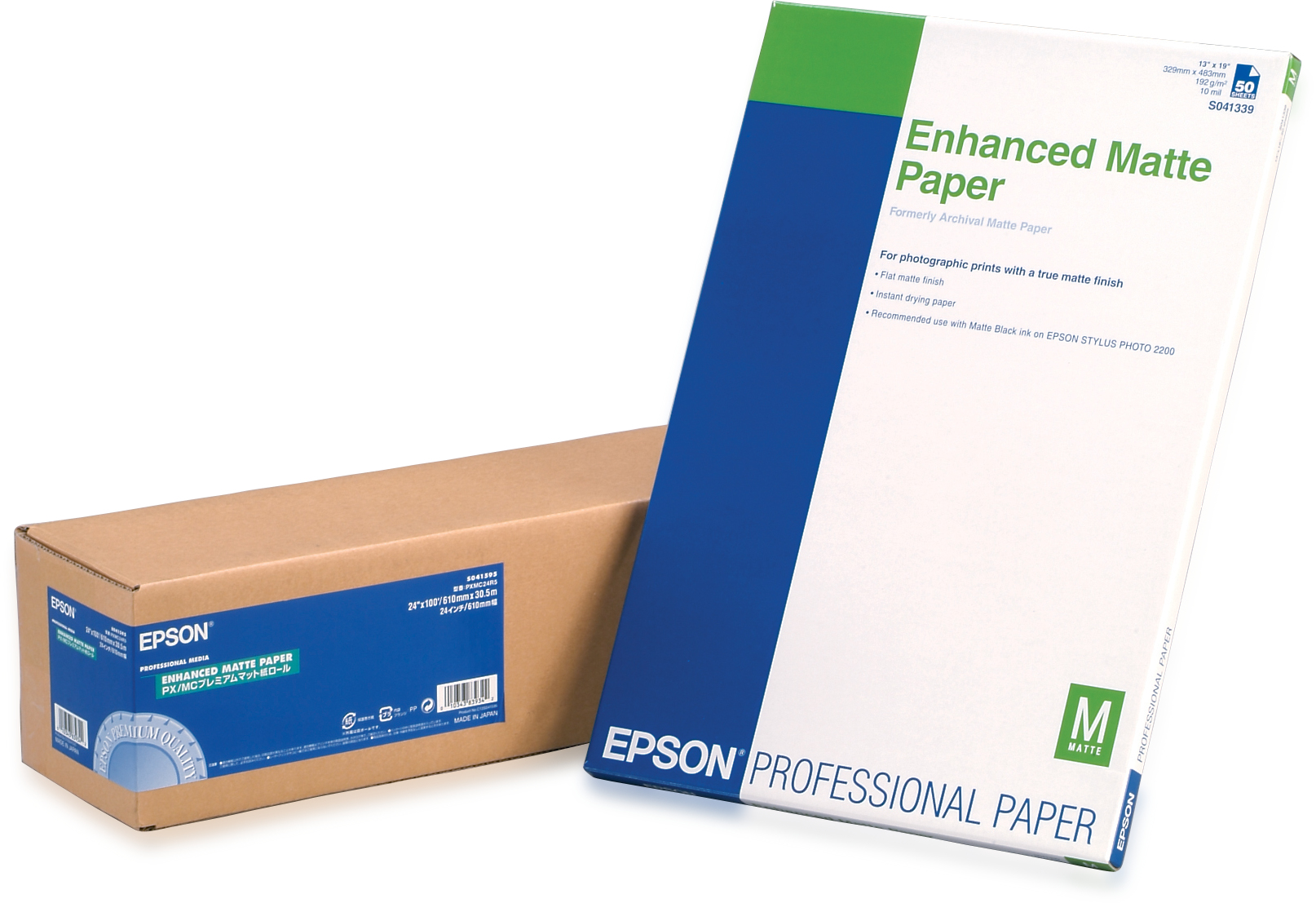 Epson Enhanced Matte Paper, 24' x 30,5 m, 189 g/m²