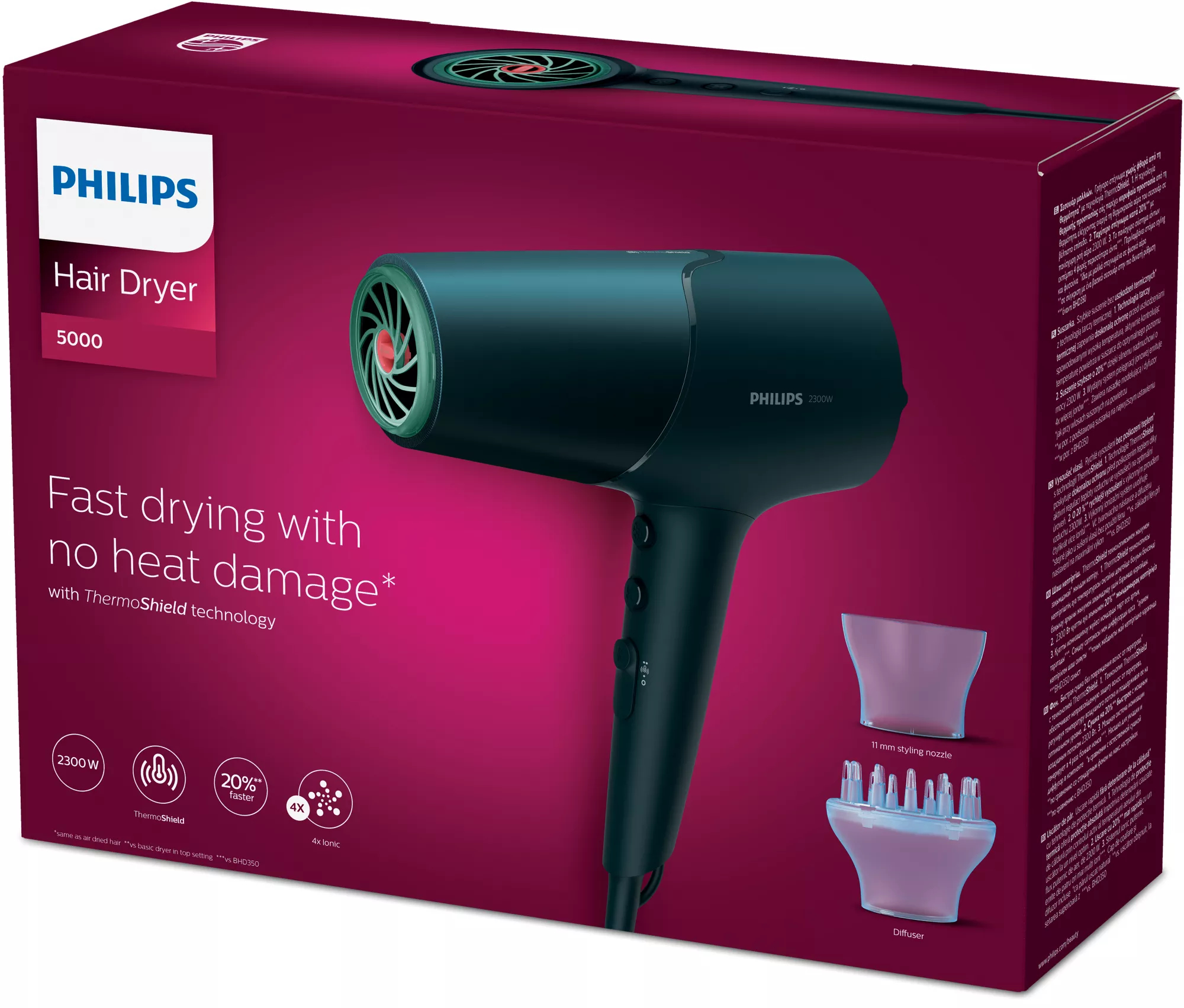 Philips 5000 series BHD512/00R1 hair dryer – image 2