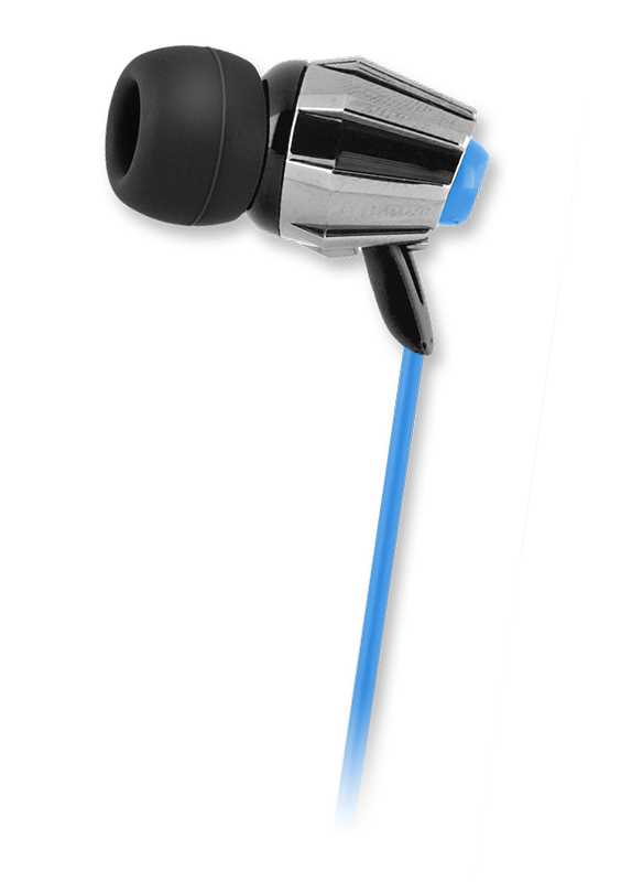 IFROGZ Legion Headphones Wired In-ear Black, Blue, Silver