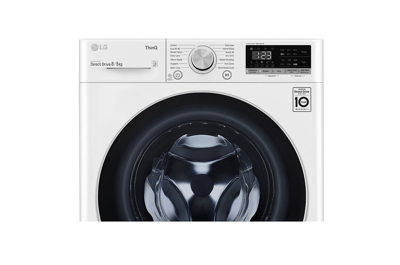 LG F4DN408S1 washer dryer Freestanding Front-load White – image 4