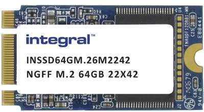 Integral INSSD64GM.26M2242 pooljuhtketas 64 GB M.2 Jada ATA III NVMe MLC