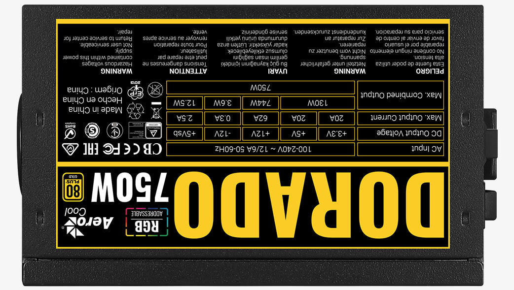 Aerocool DORADO 750W – image 9