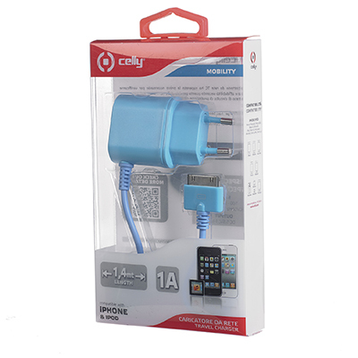Celly TCIP4LB mobile device charger Mobile phone Blue AC Indoor – image 3