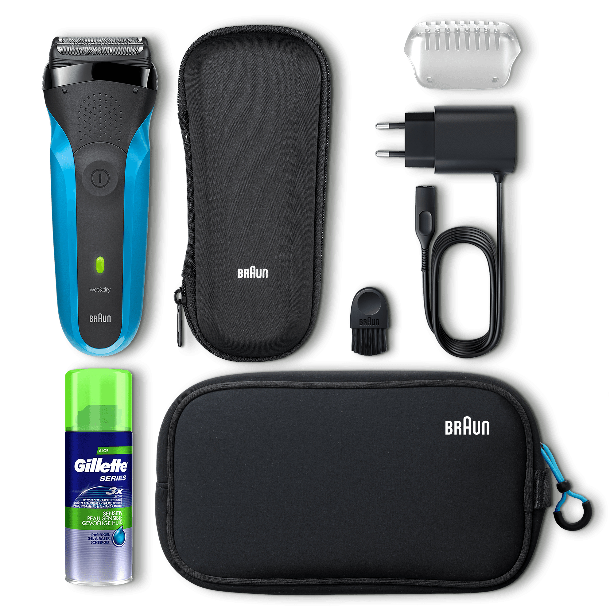 Braun 81703356 men's shaver Foil shaver Black, Blue – image 6