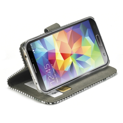 Celly PDPAGES5MBK mobile phone case Wallet case Grey – image 2