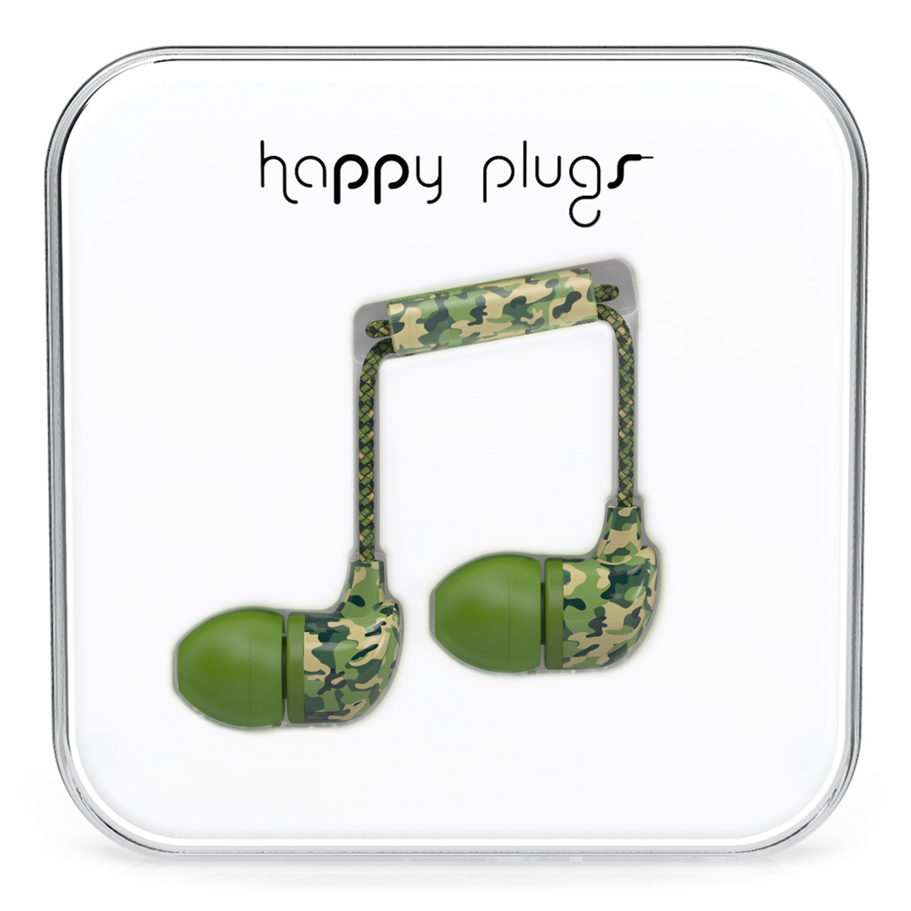 Happy Plugs In-Ear Headset Wired Calls/Music Camouflage image 2