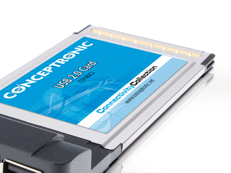 Conceptronic 2 Ports USB 2.0 PC Card – image 6