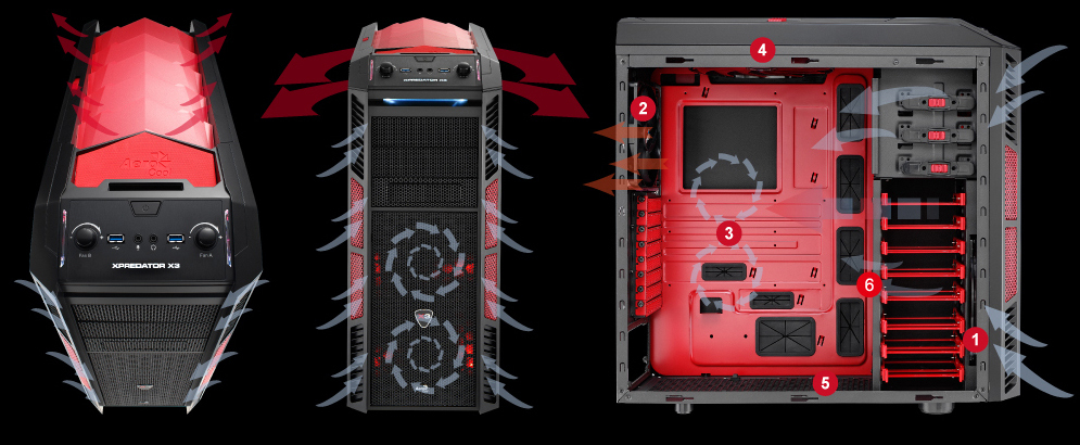 Aerocool Xpredator X3 Devil Red – image 6
