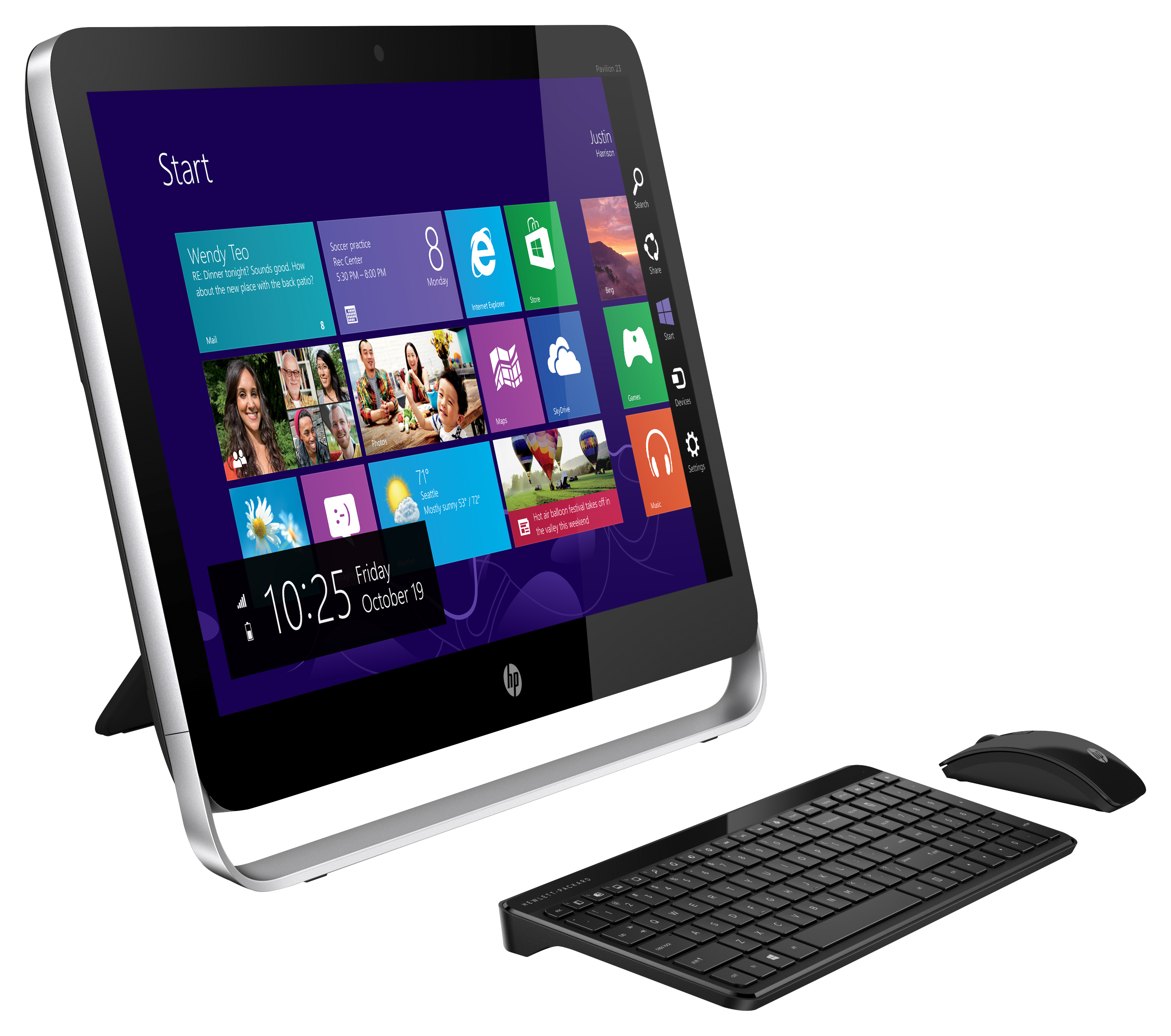 Product data HP Pavilion 23-p114 AMD A8 A8-6410 23