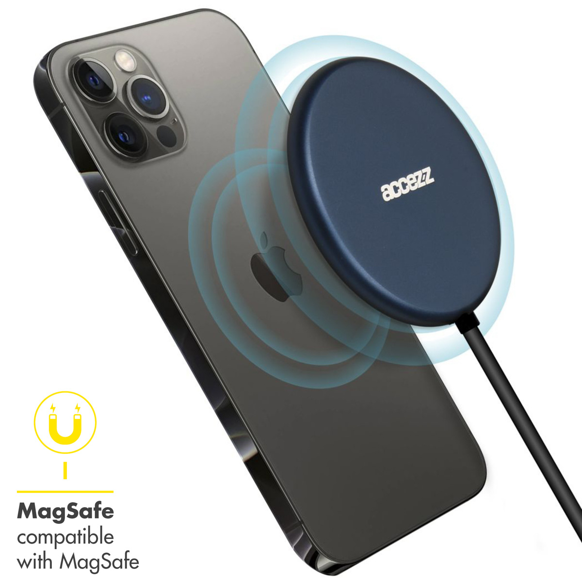 Accezz WIRELESSCHARGER50252703 mobile device charger Smartphone Blue USB Wireless charging Fast charging Indoor – image 5