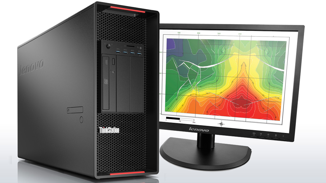 Lenovo ThinkStation P900 Intel Xeon E5 v3 E5-2620V3 8 GB DDR4-SDRAM 1 TB Hybrid-HDD Windows 7 Professional Tower Workstation Black image 2