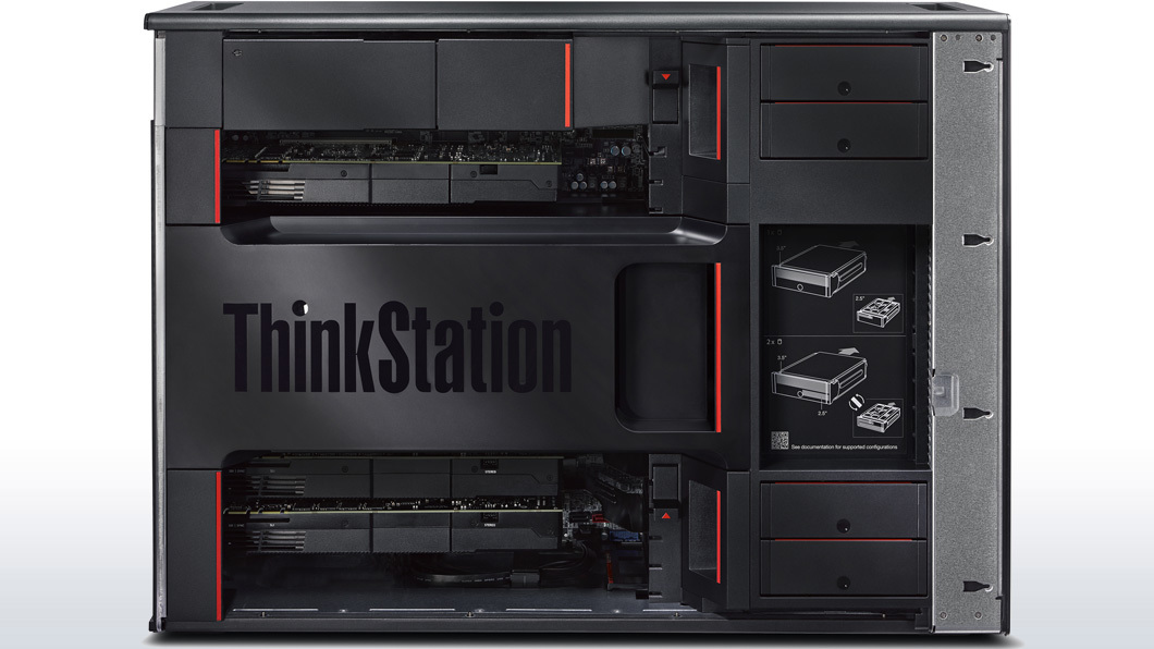 Lenovo ThinkStation P900 Intel Xeon E5 v3 E5-2620V3 8 GB DDR4-SDRAM 1 TB Hybrid-HDD Windows 7 Professional Tower Workstation Black image 6