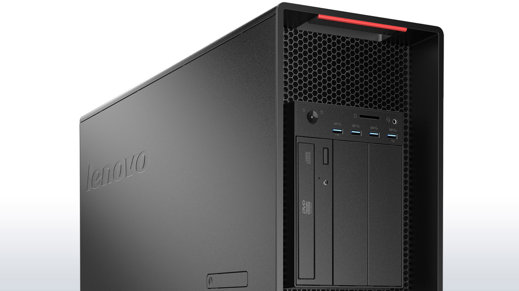 Lenovo ThinkStation P900 Intel Xeon E5 v3 E5-2620V3 8 GB DDR4-SDRAM 1 TB Hybrid-HDD Windows 7 Professional Tower Workstation Black image 3