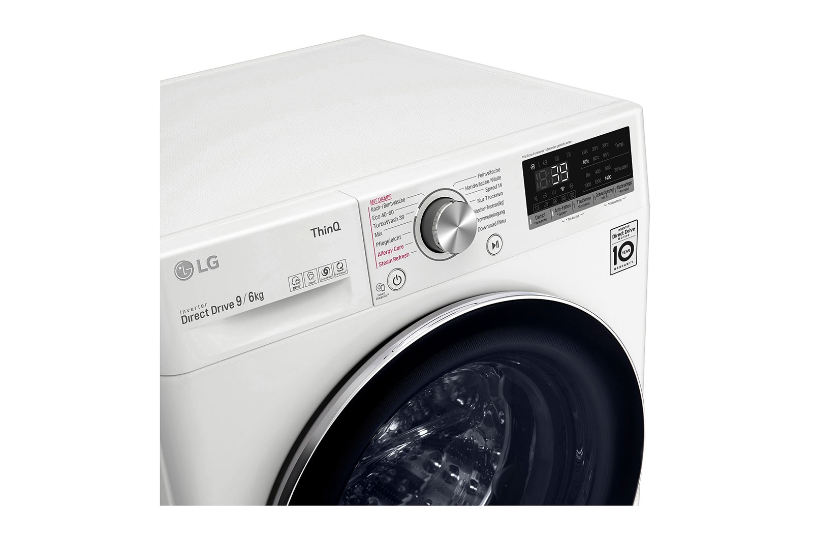 LG V7WD96H1A washer dryer Freestanding Front-load White – image 4
