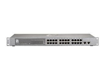 LevelOne 24 FE PoE-Plus + 2 GE Combo SFP Switch, 240W – image 2
