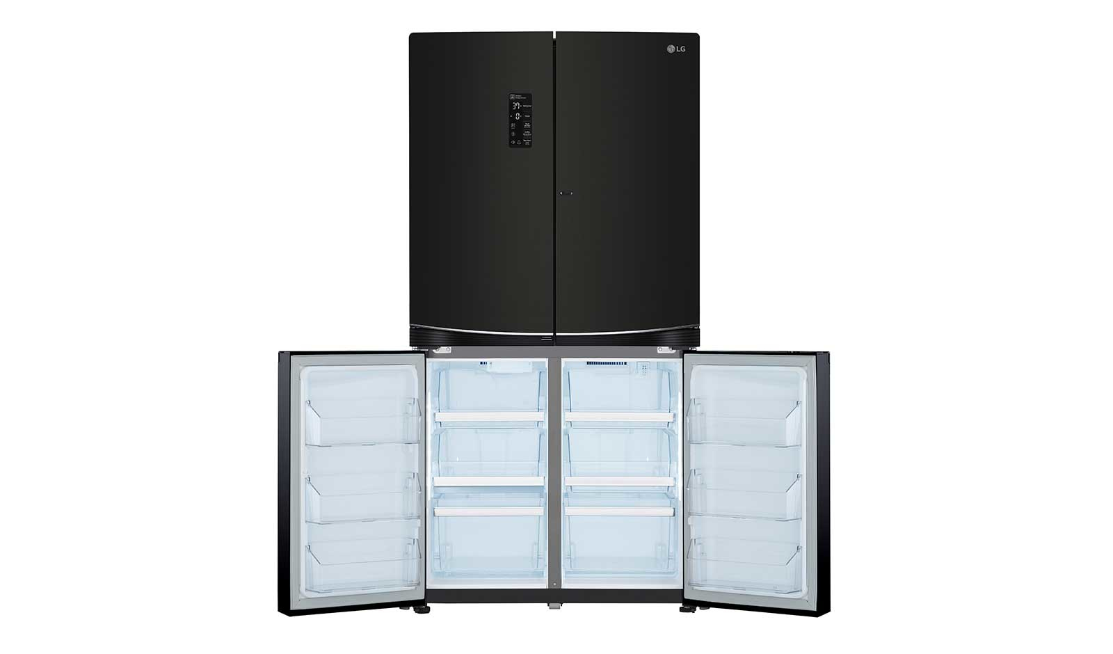 LG GR-M24FBGFL side-by-side refrigerator Freestanding Black – image 3