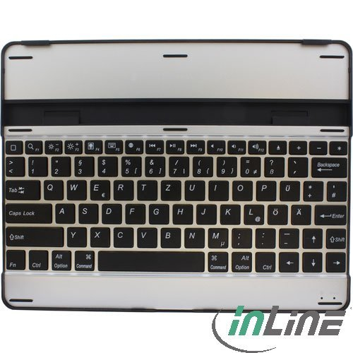 InLine 55370 mobile device keyboard QWERTZ German Bluetooth Black – image 3