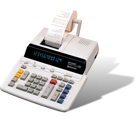 Sharp CS-2635E calculator Printing
