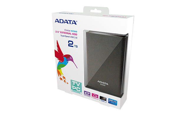 ADATA HC500 external hard drive 2 TB 2.5″ USB 3.2 Gen 1 (3.1 Gen 1) Grey image 2