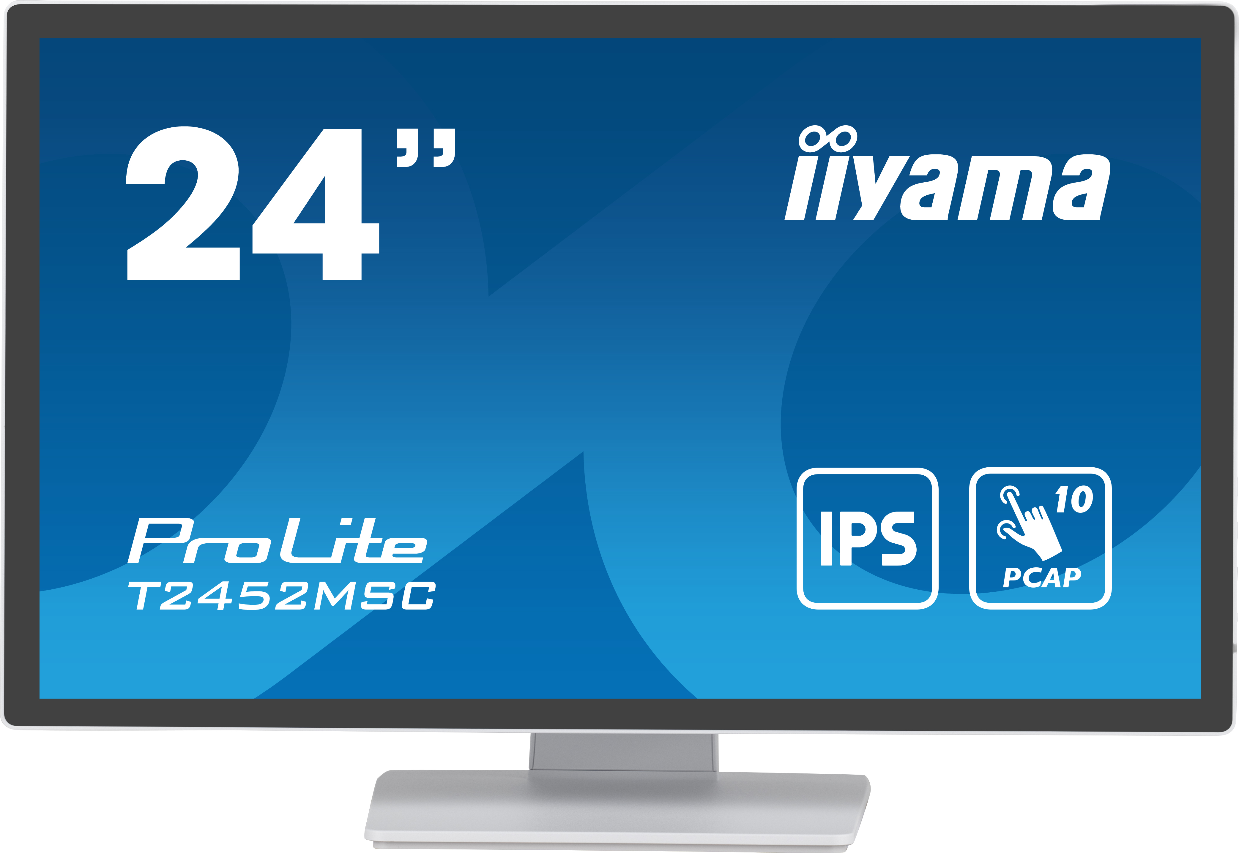 iiyama ProLite Monitor PC 605 cm 23.8 1920 x 1080 Pixel Full HD LCD Touch screen Multi utente Bianco (iiyama ProLite computer m