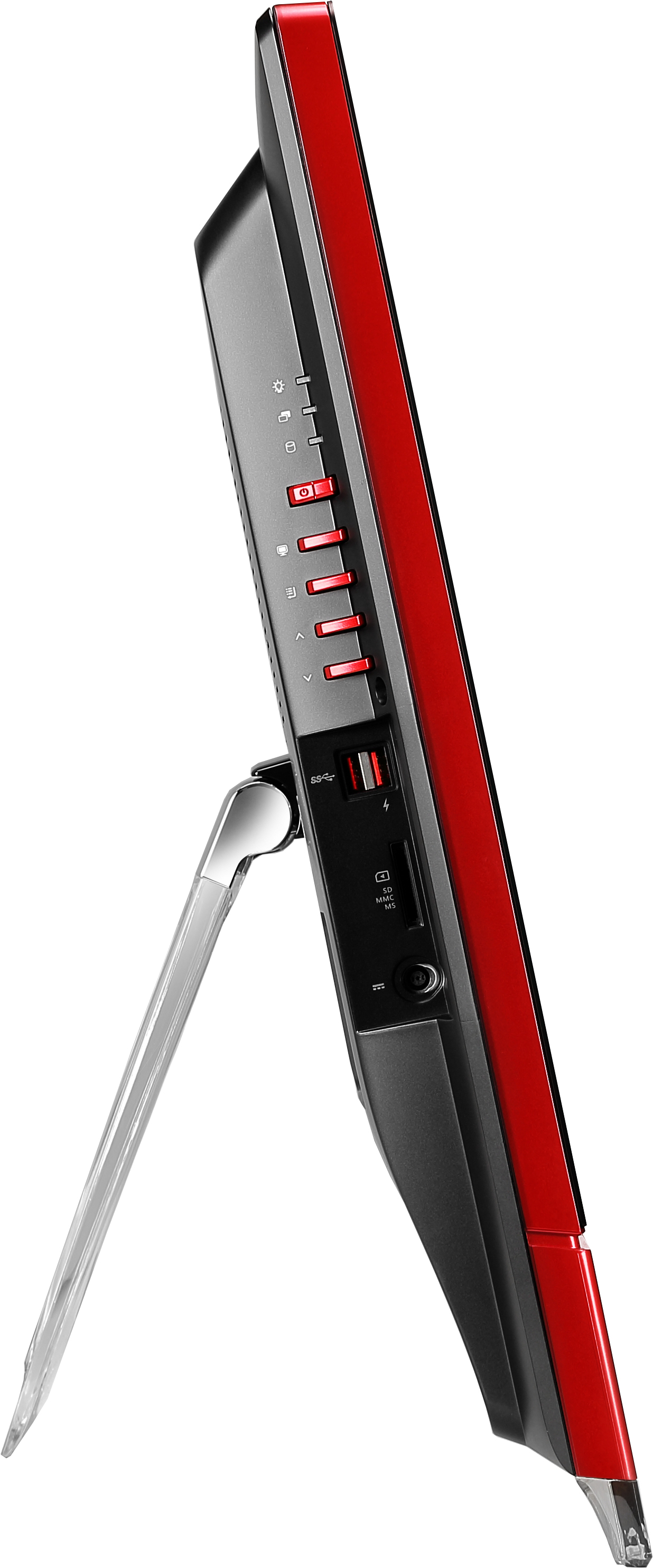 MSI Wind Top AG270 2QE-037US All-in-One PC/workstation Intel® Core™ i7 i7-4870HQ 68.6 cm (27″) 1920 x 1080 pixels Touchscreen 12 GB DDR3L-SDRAM 2 TB HDD NVIDIA® GeForce® GTX 980M Windows 8.1 Wi-Fi 5 (802.11ac) Black, Red image 6
