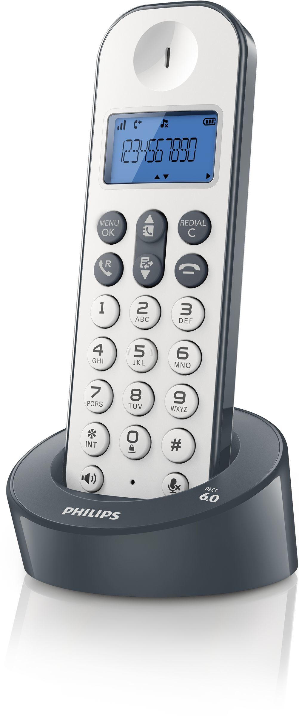 Philips D1211WG/BR telephone DECT telephone Caller ID Grey – image 1